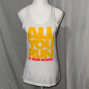 Nike All You Run Is Your Mouth racerback tank top size small